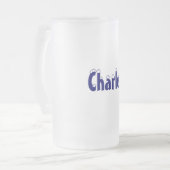 Charles-Name Art-Mattierte Tasse (Vorderseite Links)