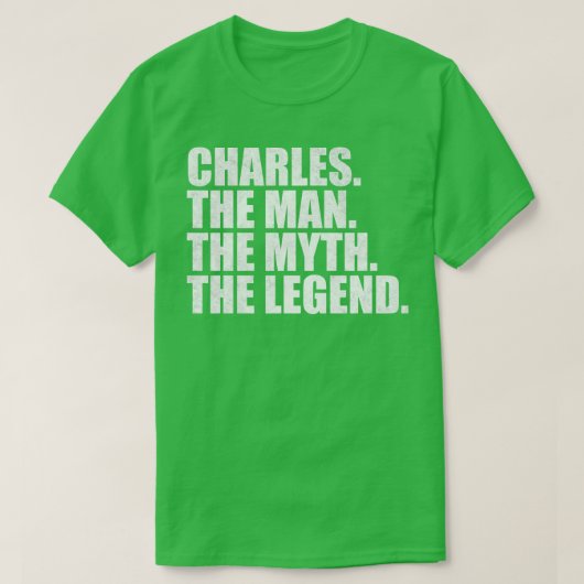Charles Name Charles mit Namen T-Shirt (Design vorne)