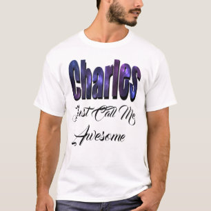Charles, Name, Logo, T-Shirt