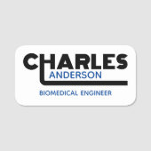 Charles Name Tag Namensschild (Vorderseite)