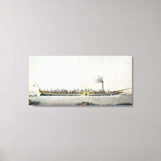Charles-Philippe, das erste Dampfboot Leinwanddruck (Vorderseite)