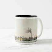 Charles-Philippe, der erste Steamboat Zweifarbige Tasse (VorderseiteRechts)