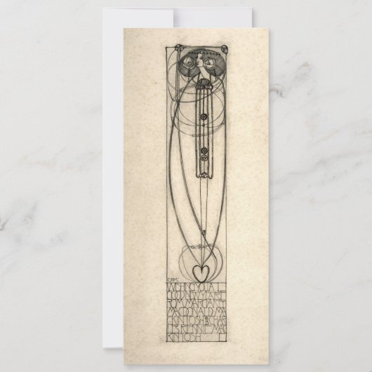 Charles Rennie Mackintosh 1890 Vorlage für das neu (Vorderseite)