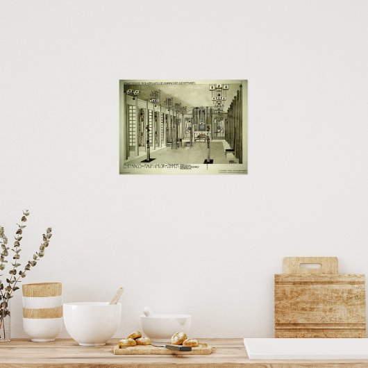 Charles Rennie Mackintosh 1901 Zeichnend Poster (Küche)