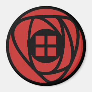 Charles Rennie Mackintosh Arts & Crafts Rose Magnet