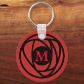 Charles Rennie Mackintosh Arts & Crafts Rose Schlüsselanhänger (Vorderseite)