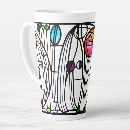 Charles Rennie Mackintosh Blume Design Milchtasse (Linke Ecke)