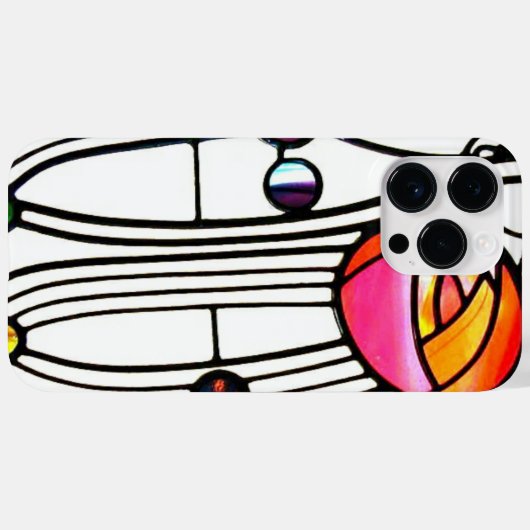 Charles Rennie Mackintosh Blume Fensterdesign Case-Mate iPhone Hülle (Rückseite (Horizontal))