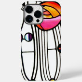 Charles Rennie Mackintosh Blume Fensterdesign Case-Mate iPhone Hülle (Rückseite)