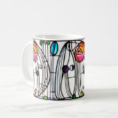 Charles Rennie Mackintosh Blume Kaffeetasse (Vorderseite Links)