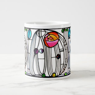 Charles Rennie Mackintosh Blume Window Jumbo-Tasse