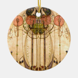 Charles Rennie Mackintosh Der Wassail Keramik Ornament
