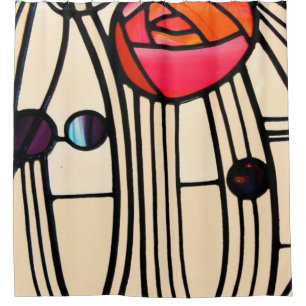 Charles Rennie Mackintosh Duschvorhang