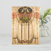 Charles Rennie Mackintosh Einladung (Stehend Vorderseite)