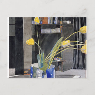 Charles Rennie Mackintosh - Gelbe Tulips Feiertagspostkarte