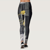 Charles Rennie Mackintosh - Gelbe Tulips Leggings (Rückseite)