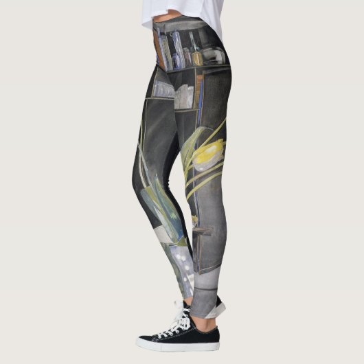 Charles Rennie Mackintosh - Gelbe Tulips Leggings (Links)