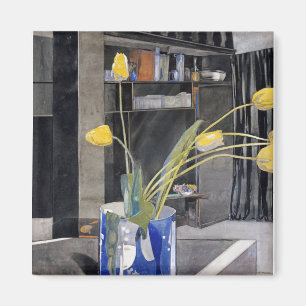 Charles Rennie Mackintosh - Gelbe Tulips Magnet