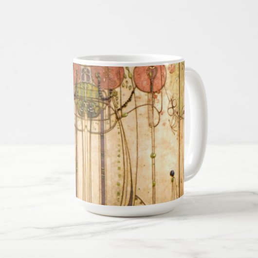 Charles Rennie Mackintosh Kaffeetasse (VorderseiteRechts)
