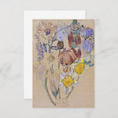 Charles Rennie Mackintosh - Mont Louis - Blume Begleitkarte (Vorne/Hinten)