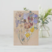 Charles Rennie Mackintosh - Mont Louis - Blume Einladung (Stehend Vorderseite)