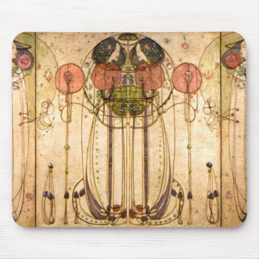 Charles Rennie Mackintosh Mousepad (Vorne)