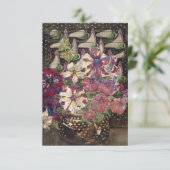 Charles Rennie Mackintosh - Petunias Begleitkarte (Stehend Vorderseite)