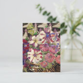 Charles Rennie Mackintosh - Petunias Postkarte (Stehend Vorderseite)