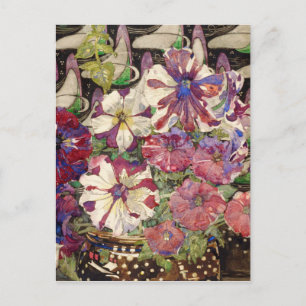 Charles Rennie Mackintosh - Petunias Postkarte