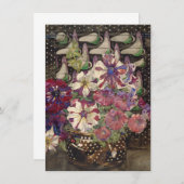 Charles Rennie Mackintosh - Petunien Dankeskarte (Vorne/Hinten)