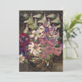 Charles Rennie Mackintosh - Petunien Feiertagskarte (Stehend Vorderseite)