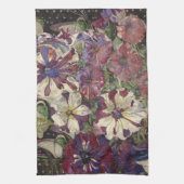 Charles Rennie Mackintosh - Petunien Geschirrtuch (Vertikal)