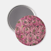 Charles Rennie Mackintosh - Rose Magnet (Vorderseite/Rückseite)