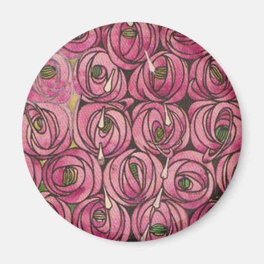 Charles Rennie Mackintosh - Rose Magnet (Vorne)