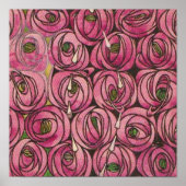 Charles Rennie Mackintosh - Rose Poster (Vorne)