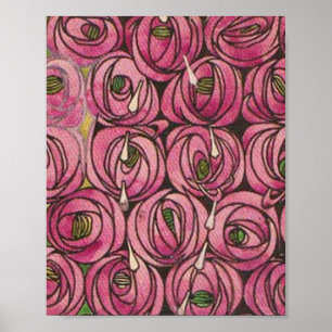 Charles Rennie Mackintosh - Rose Poster