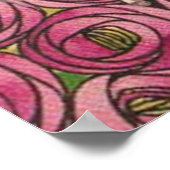 Charles Rennie Mackintosh - Rose Poster (Ecke)