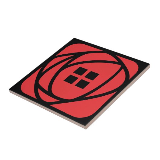 Charles Rennie Mackintosh Rote Rose Fliese (Seite)