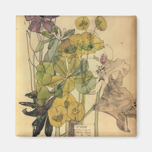 Charles Rennie Mackintosh - Spdrom mit Yham 1909 Magnet (Vorne)