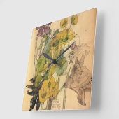 Charles Rennie Mackintosh - Spdrom mit Yham 1909 Quadratische Wanduhr (Winkel)