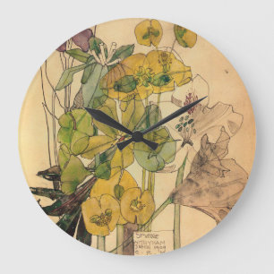 Charles Rennie Mackintosh - Spurges With Yham 1909 Große Wanduhr