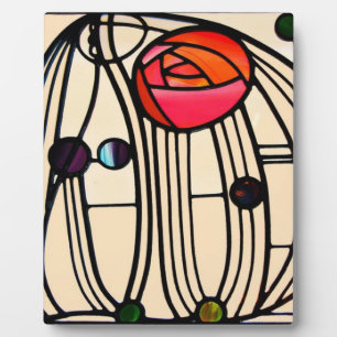 Charles Rennie Mackintosh Stains Glass Fotoplatte
