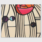 Charles Rennie Mackintosh Stains Glass Geschenkpapier (Flach)