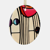 Charles Rennie Mackintosh Stains Glass Keramik Ornament (Rechts)
