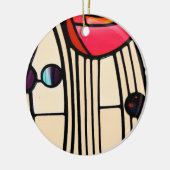 Charles Rennie Mackintosh Stains Glass Keramik Ornament (Links)