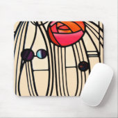 Charles Rennie Mackintosh Stains Glass Mousepad (Mit Mouse)
