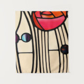 Charles Rennie Mackintosh Stains Glass Wandteppich (Vorderseite)