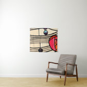 Charles Rennie Mackintosh Stains Glass Wandteppich (Beispiel (Horizontal))