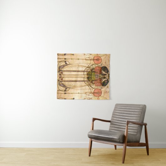 Charles Rennie Mackintosh Wandteppich (Beispiel (Horizontal))