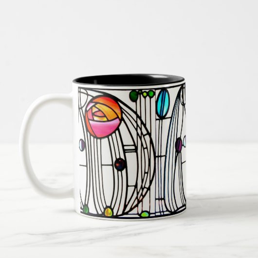 Charles Rennie Mackintosh Zweifarbige Tasse (Links)